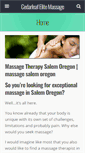 Mobile Screenshot of cedarleafelitemassage.com